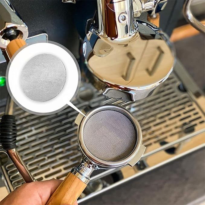 Espresso Puck Screen, 51mm Espresso Filter Screen Mesh Coffee Filter for Espresso Portafilter Filter Basket 1.7mm Thickness 150μm Reusable Puck Screen for Espresso Machines 316 Stainless Steel
