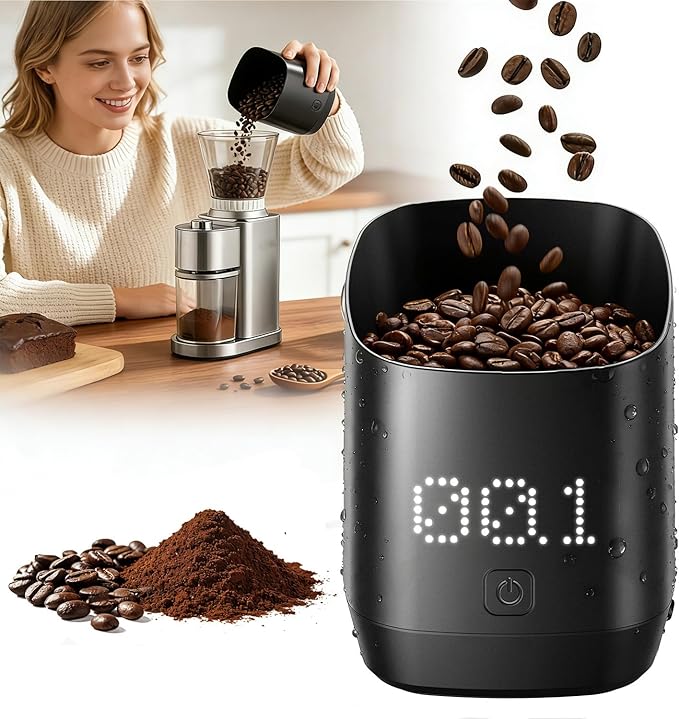 Subscale Digital Dosing Cup with LED Display - Sleek & 1g/0.1oz Precise Scale - Dosing & Brewing Accessories,USB-C Charging,Waterproof, Measures Coffee Grounds for Espresso - Baking/Coffee Lover Gifts