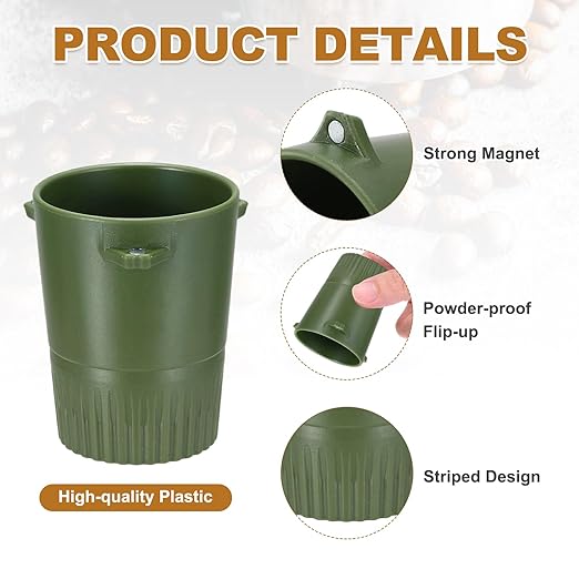 uxcell 51/53 mm Espresso Coffee Dosing Cup, Espresso Machine Accessories Cup for Home Commercial Precision Control Coffee Machine Grinder, Green