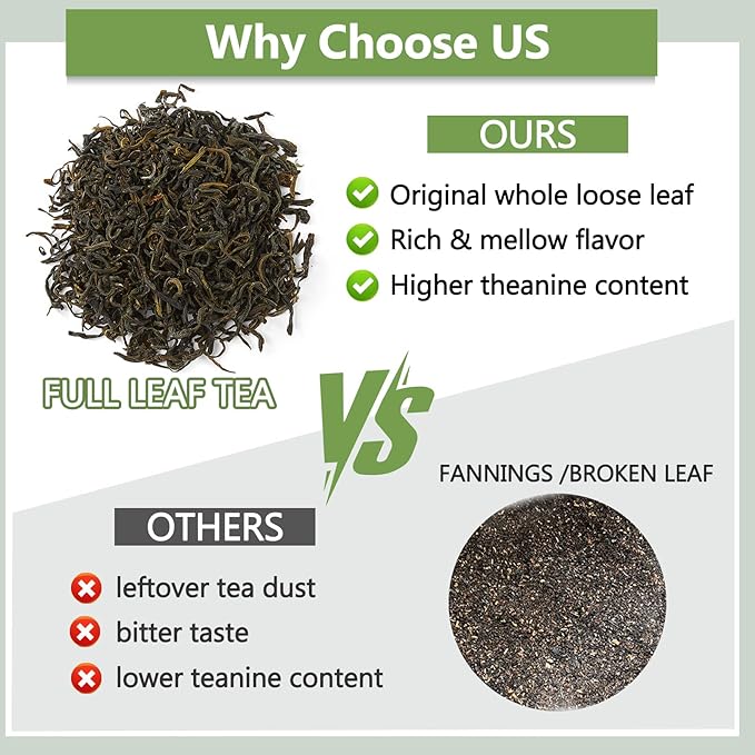 RIANTEA Organic Jasmine Green Tea Bags, Cold & Hot Brew Sencha Tea, Naturally Sugar Free Low Caffeine Teabag, Premium Original Leafy Green Tea Pods