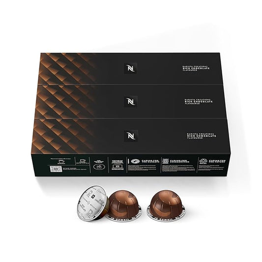 Nespresso Capsules Vertuo, Rich Chocolate, Mild Roast Coffee, 30-Count Coffee Pods, Brews 7.8 oz.