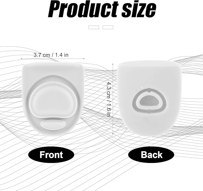 2pcs Water Bottle Top Lid Compatible with Owala FreeSip 24oz 32oz, Sealing Parts Replacement Stopper Silicone Plug Accessories for Owala Free Sip 19/24/32/40oz Seal Gasket Bottle Cap Mouth (White)
