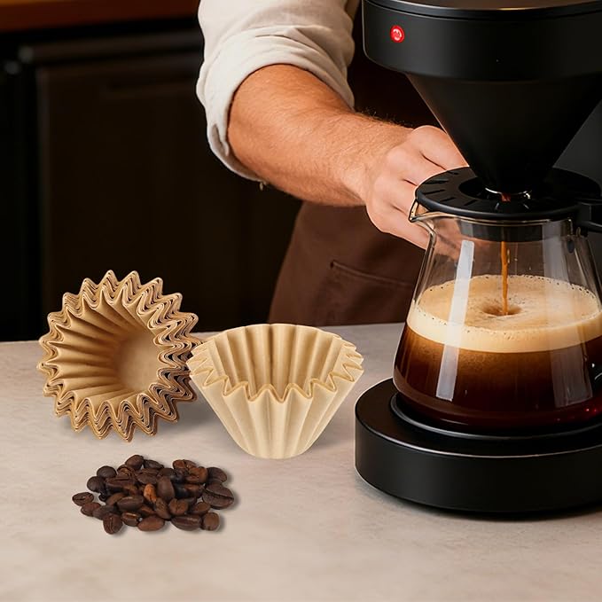 200 Count 5 Cup Coffee Maker Filters Compatible with Mr Coffee – Natural Unbleached Paper Coffee Filters, Disposable Coffee Filters for Mini Brew 5-Cup Brewers (200)