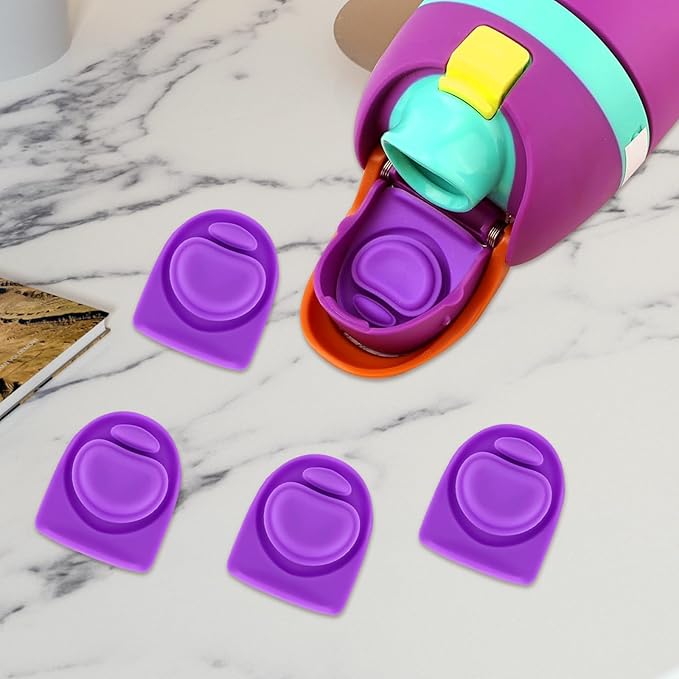 4pcs Replacement Stopper Seal Compatible with Owala FreeSip 24oz 32oz,Water Bottle Lid Insert Cap Silicone Seal Parts for Owala 16/19/24/32/40oz Spout Gasket Mouth piece Accessories F4