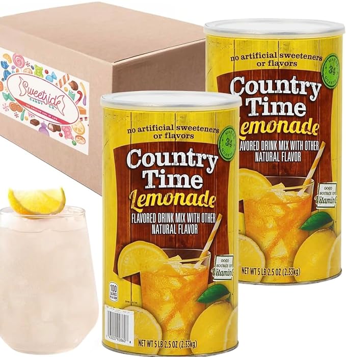 COUNTRY's Time Lemonade Drink Mix Powder, Best Flavor 5lb 2.5 oz