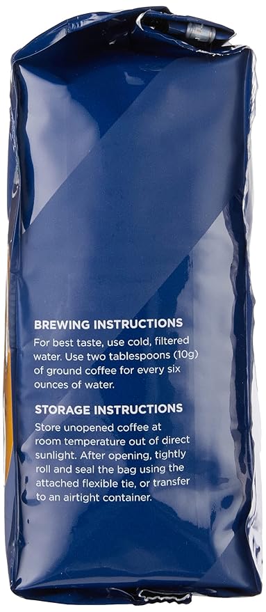 Amazon Fresh, Rwanda Ground Coffee, Light Roast, 12 Ounce (Pack of 3)