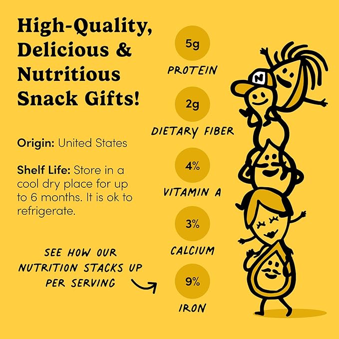 Nuts.com – Sweet and Salty Gift Tray for Winter, Valentine's Day and Festive Gifts — Healthy Snack Sampler Box, 1.25 Lbs of Roasted Cashews, Peanuts, Chocolate-Covered Raisins