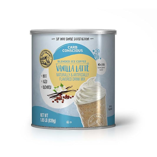 Big Train Low Carb Vanilla Latte Blended Ice Coffee, 1.85 Pound (Pack of 1)