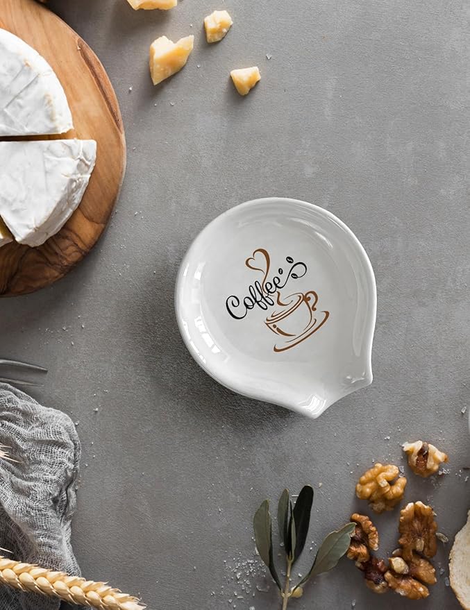 Funny Coffee Spoon Rest, Spoon Rest for Stove Top, Farmhouse Home Coffee Spoon Rest Coffee Bar Decor Kitchen Accessories, Gifts for Coffee Lovers Women Friends