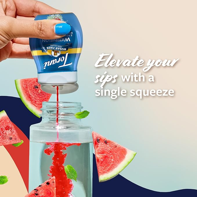 Torani Sugar Free Watermelon Liquid Drink Enhancer, Water Flavoring 2-Pack, 1.62 Oz Ea