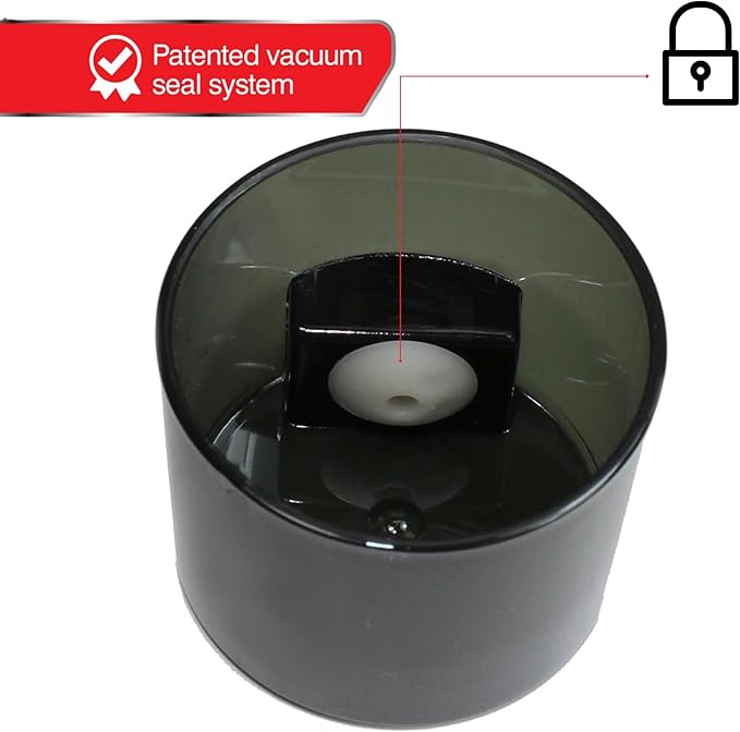 Vitavac - 5g to 20 grams Vacuum Sealed Container - Black Pearl