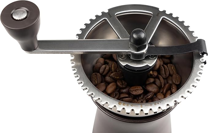 Peugeot - Kronos Manual Coffee Mill - Adjustable Grinder with 43 Settings - Stainless Steel, 50g Capacity