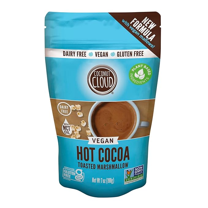 Coconut Cloud: Vegan, Natural, Delicious, Creamy Chocolate | Made in Colorado from Premium Milk Powder (Non-GMO, Gluten Free), Winter Cocoa Bundle, 7oz Each (Original, Toasted Marshmallow & Peppermint)…