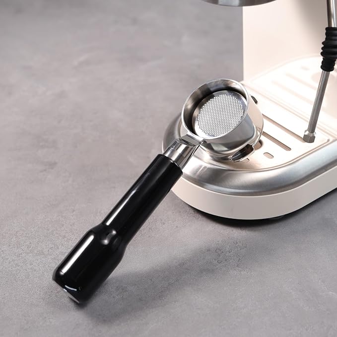 51mm Bottomless Portafilter Compatible with CASABREWS CM5418, 3700Essential, Mr. Coffee Espresso and Cappuccino Machine, Wirsh, Gevi Espresso | 51mm portafilter 3 ears with Prongs Thickness 4mm