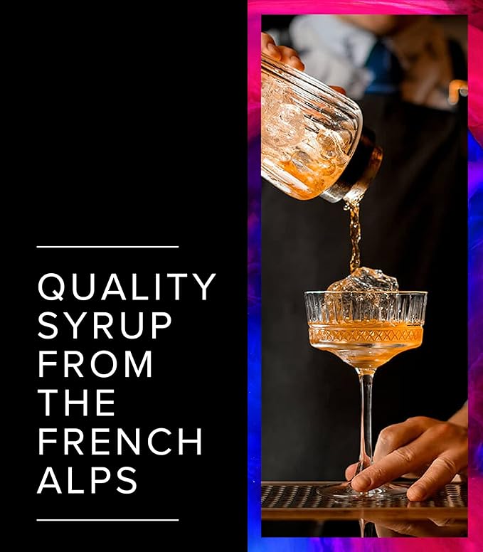 1883 Apple Syrup for Drinks, Made in France, 1 Liter Glass Bottle