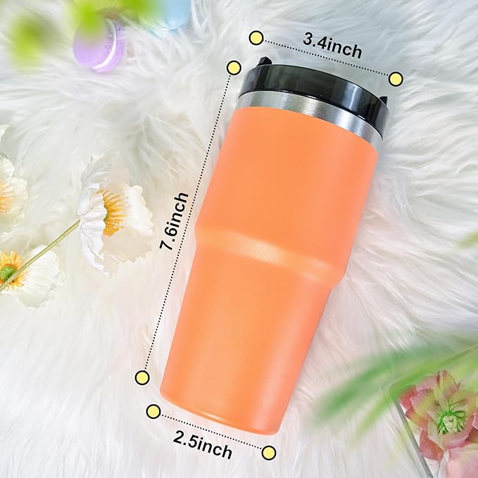 20 oz Tumbler Stainless Steel Tumblers,Reusable Double Wall Vacuum Insulated Coffee Mug for Home, Office, Outdoor Works Great for Ice Drinks and Hot Beverage(Silver)