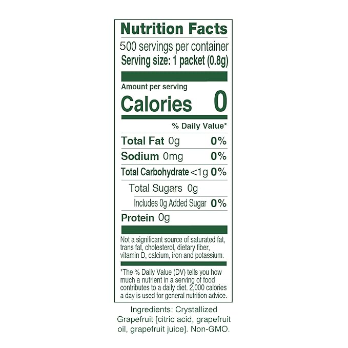 TRUE Grapefruit Water Enhancer, Bulk Dispenser, 500 Count (Pack of 1), 0 Calorie Drink Mix Packets For Water, Sugar Free Grapefruit Flavoring Powder Packets