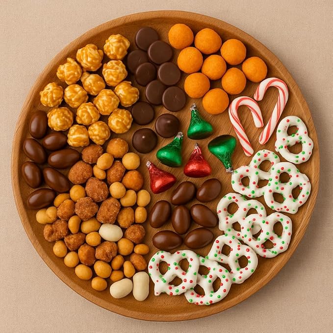 Holiday Treat Gift Basket by Goodland Farms – Christmas Snack Box & Holiday Snack Assortment – Festive Sweet & Savory Gift Basket for All Ages