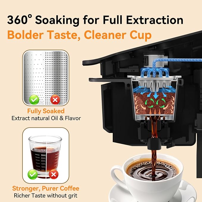 CAPMESSO Reusable K Cups for Keurig: 4 Stainless Steel Coffee Pods 5-hole Metal Coffee Filters for Keurig K Supreme/K Slim/K-Brew Chill/K-Duo Gen 2 with Multistream Technology, No BPA, Durable