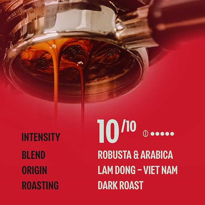 BAZAN COFFEE Vietnamese Strong Coffee, Premium Robusta & Arabica Ground, Full-Bodied Dark Roast, Smooth & Low Acidity, Ideal for Milk Drinks & Home Baristas, Bold Espresso Flavor, 12oz Bag, Overnight Blend