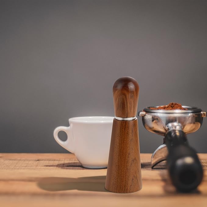 Espresso Distribution Tool, Espresso WDT Tool for Coffee Distribution - Espresso Stirrer & Coffee Distributor with Natural Wood Handle & Stand, Professional Barista Hand Distribution Tool