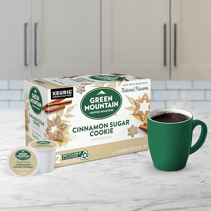 Green Mountain Coffee Roasters Cinnamon Sugar Cookie Coffee, Keurig Single Serve K-Cup Pods, 72 Count