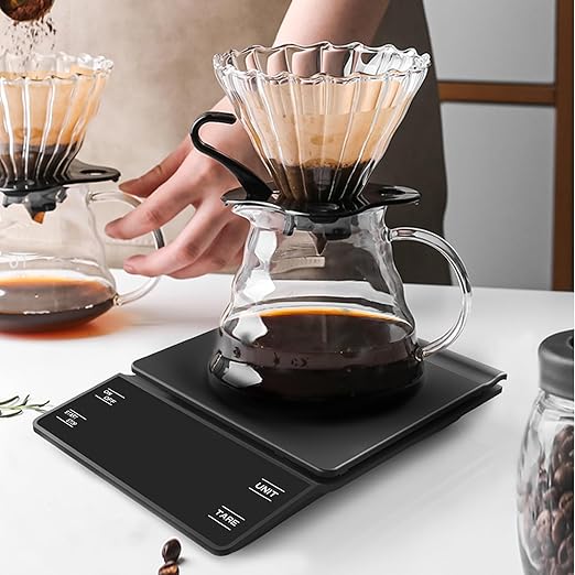 Digital Coffee Scale with Timer 3kg/0.1g High Precision Espresso Scale Tare Function for Pour Over Maker Brew