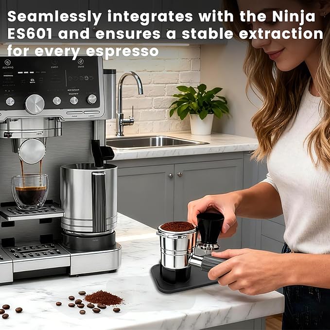Non-Slip Tamping Mat for Ninja Luxe Cafe Espresso Machine ES601/ES701, Food-Grade Silicone Pad, Accessories for Ninja Luxe Cafe