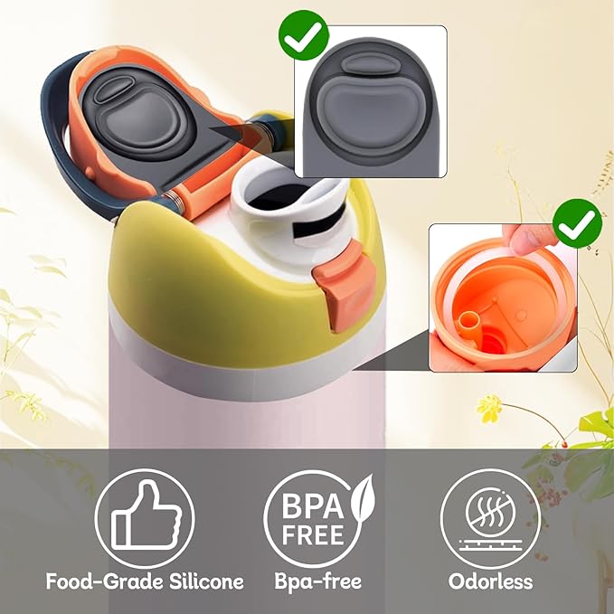 5 Sets Replacement Seal Gasket Stoppers for Owala Freesip 16oz 32oz Cap Mouth,Silicone O Sealing Ring Parts Water Bottle Top Lid Accessories for Owala Freesip 16/19/24/32/40oz（5 colors 2