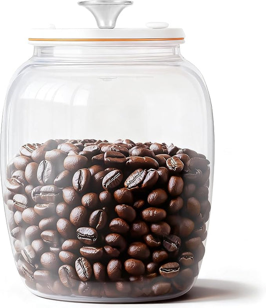 Secura VacGuard Fresh Canister, Electric Vacuum Canister, Smart Storage Container & Coffee Containers for Coffee Beans, Cookie & Pet Food 3 L, 101 oz