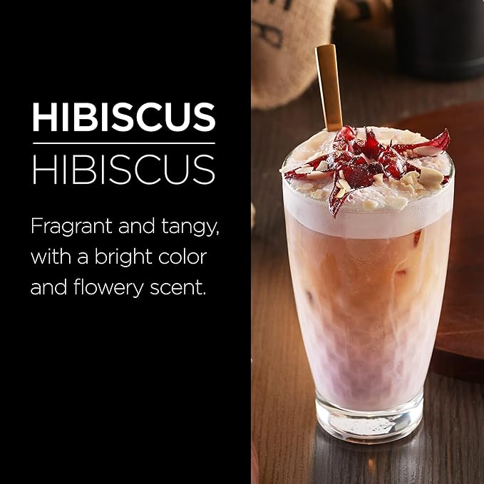 1883 Hibiscus Syrup for Drinks, Made in France, 1 Liter Plastic Bottle