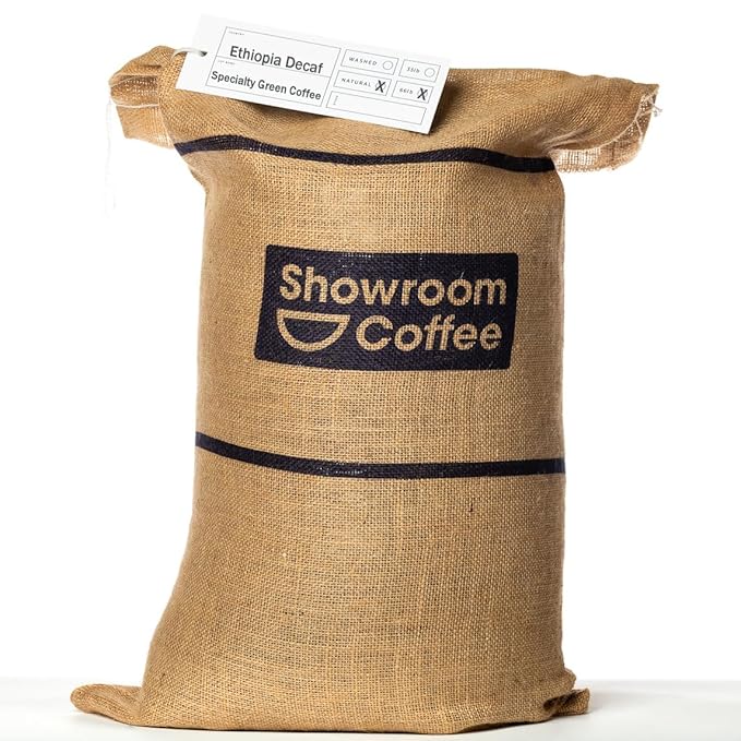 Decaf Ethiopia Unroasted Specialty Green Coffee Beans - Single Origin 100% Arabica - Bulk Wholesale Pricing (66 Pound Bag /30kg)