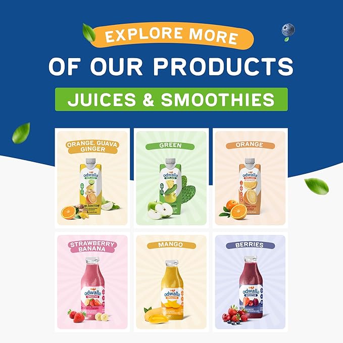 Odwalla Orange Juice, No Pulp - 100% Pure Orange Juice, Pulp Free - Vitamin C - No Added Sugar, No Artificial Ingredients, No Preservatives - 16 fl oz of OJ (12 Pack)