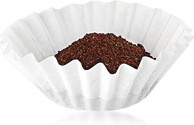 100 Count Basket Coffee Filters,Flat Bottm Paper Filter Compatible With Fellow Aiden Coffee Maker,Work With Batch Brew Filter Basket