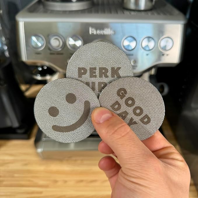 Generic Happy Puck Espresso Puck Screens (3 Pack) | Stainless Steel Mesh | For All Portafilter Sizes 58.5MM, 53.5MM, 51MM | Coffee Filter Screen (51mm)