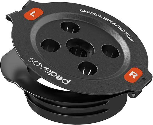 Savepod Pods Replacement Ring, Savepod Coffee Filter Dispenser, Reusable Pod Alternative, Single Serve Coffee Machine, Compatible with Keurig and K Cup Brewers, Food Grade, BPA Free, 5 Hole