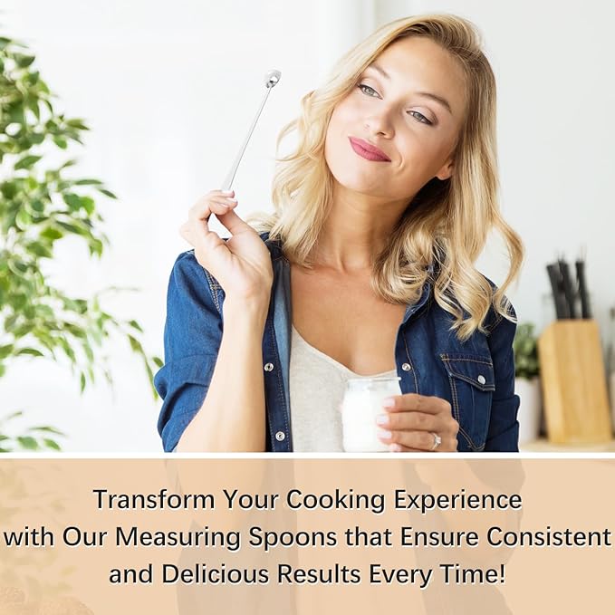 BERYLER 1PCS 1/2 Teaspoon(1/2tsp, 1/6tbsp, 2.5 ml) Single Measuring Spoon, Extra-long Handle Individual Measure Scoop, Stainless Steel Spoons Only