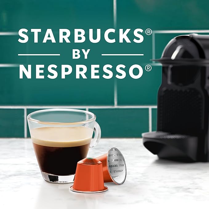 Starbucks by Nespresso Original Line, Single-Origin Colombia, Medium Roast Coffee, 50-count Espresso Pods