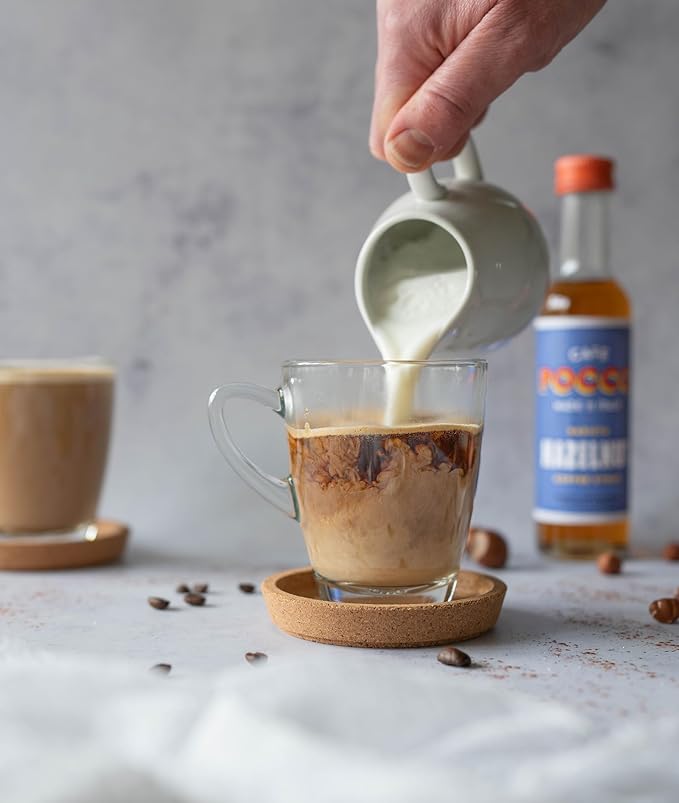 Cafe Pocco Hazelnut Syrup 750ml Glass Bottle (1 Bottle, Hazelnut)