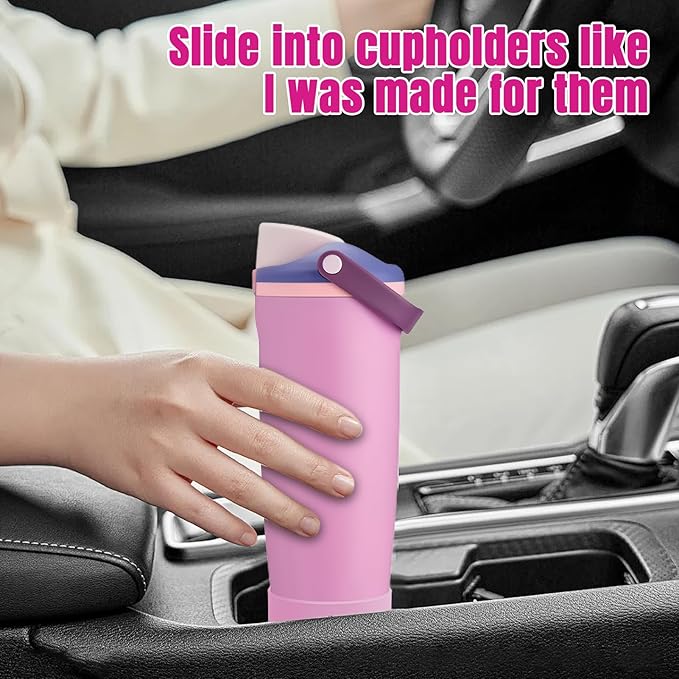 2PCS Silicone Boot Compatible with Owala 30oz & 40oz FreeSip Sway Bottles & Tumblers, Protective Anti-Slip Bottom Cover Sleeve for Freesip Sway Tumbler