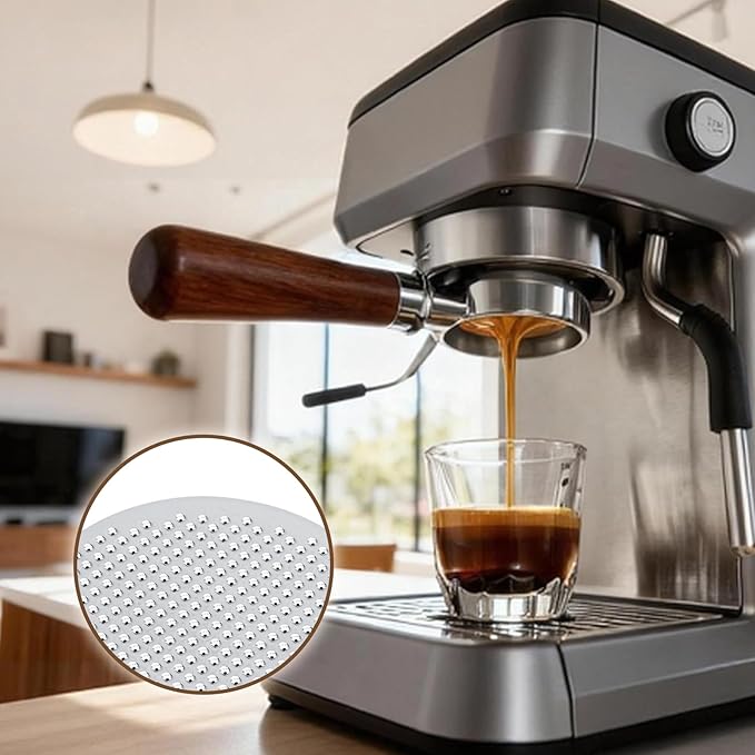 51mm Non Pressurized Filter Basket, Stainless Steel Single Wall Espresso Basket, Reusable and Heavy Duty Ground Coffee Strainer Cup for Portafilter