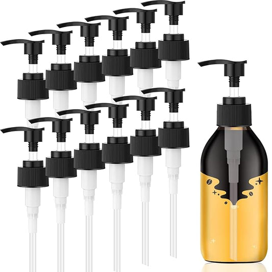 Palksky Syrup Pump for Javy 6fl oz Coffee Concentrate, 12 Pack Coffee Syrup Dispenser Pump, Precise Pump for CoffeeConcentrate, Replace Measuring Spoon for Consistent Dispensing and Easy Use