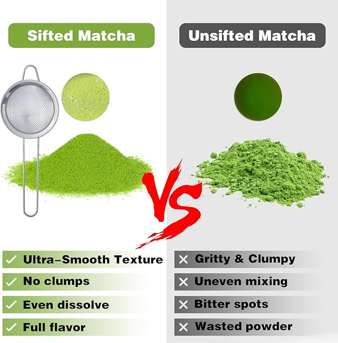 Matcha Whisk Set, Premium Ceramic Matcha Bowl with Spout, Bamboo Whisk, Chasen Holder, Sifter, Scoop, Complete Tea Making Kit for Matcha Lovers, Beginner Starter Set Valentine's Day Gift, Green