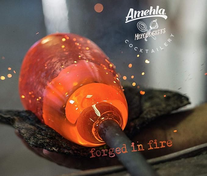 Cocktail Mixing Glass with Seamless and Handblown Construction - Plain Design (24oz)