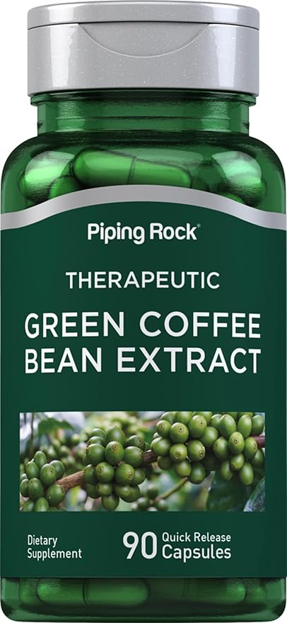 Piping Rock Green Coffee Bean Extract | 90 Capsules | Dietary Supplement | Non-GMO, Gluten Free