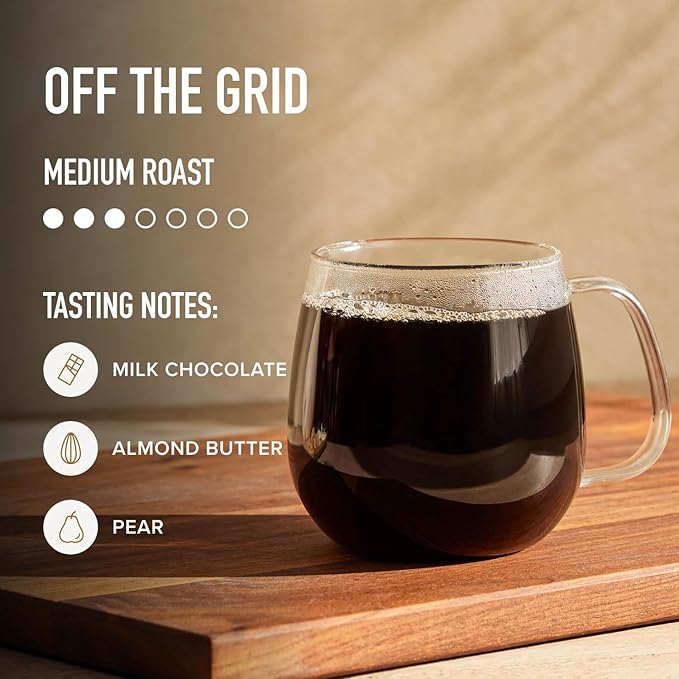Peet's Coffee, Medium Roast Ground Coffee, 100% Arabica Coffee - Off the Grid Blend 10.5 Ounce Bag