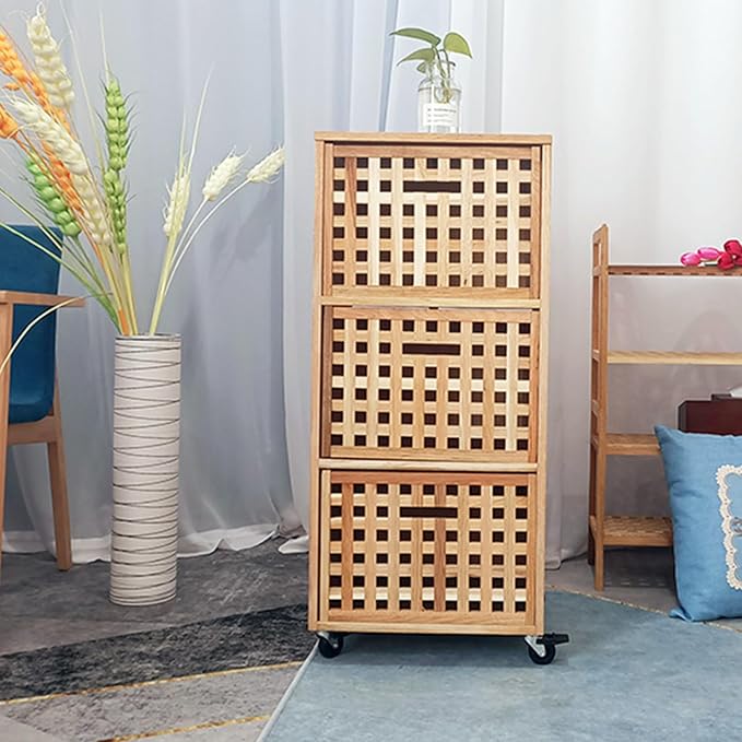 Movable End Table Side Table Coffee Station Table, Coffee Bar Stand Cart with Storage,Coffee Table on Wheels,for Home Kitchen, Entryway, Living Room,Dining Room(41x41x65cm,2 Tier)