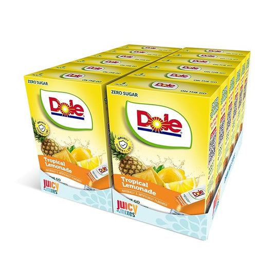 Dole Tropical Lemonade - Powder Drink Mix - Sugar Free & Delicious, Makes 72 Flavored Water Beverages