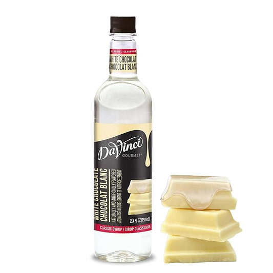DaVinci Gourmet Classic White Chocolate Syrup, 25.4 Fluid Ounces (Pack of 1)