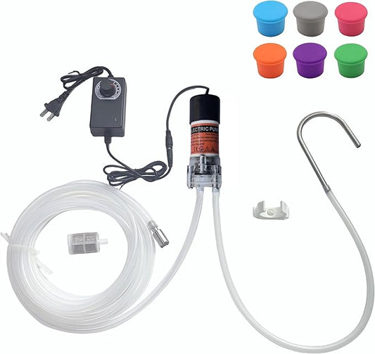 Electric Water Transfer Pump 110V Speed Adjustable - Food Grade Self-Priming Siphon Pump for Ice Maker, Coffee Machine, Water Cooling & Beverage Bottling | 2L/min | Quiet Operation